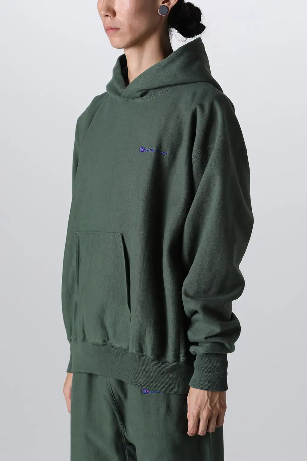 LOGO フーディー グリーン