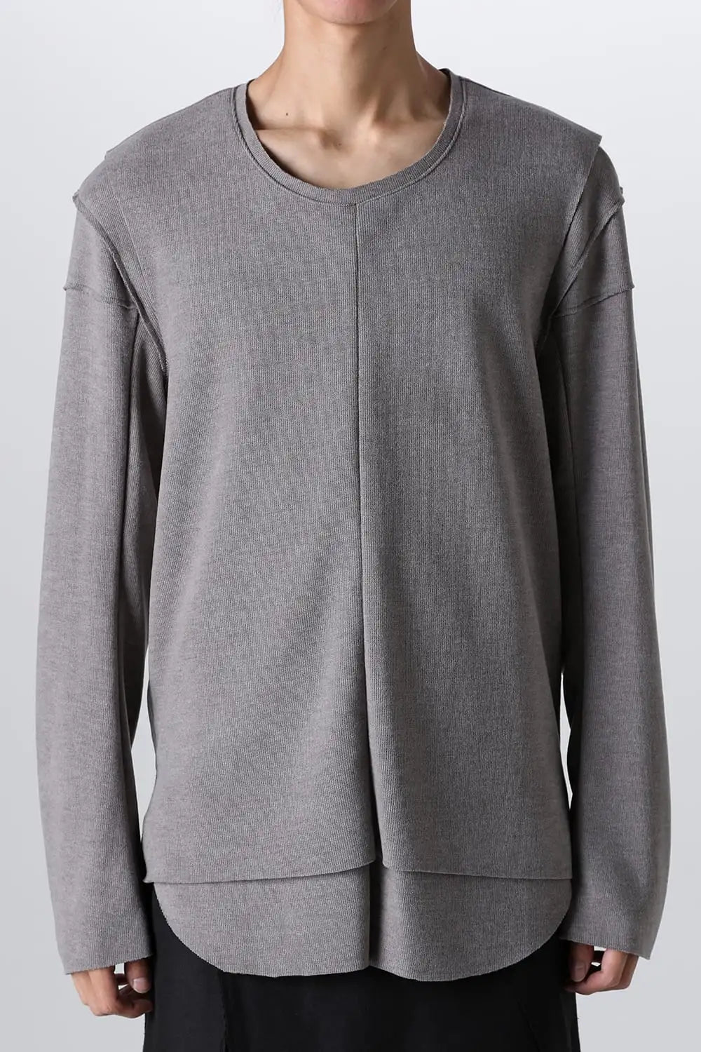 Separated Knit (Vest & 2 Shoulder L/S) L.Gray