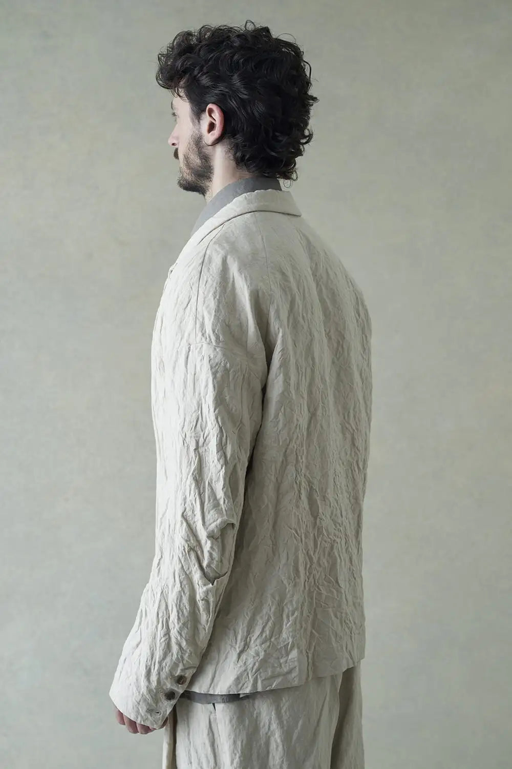 Jacket canapa / cotton metal shrink