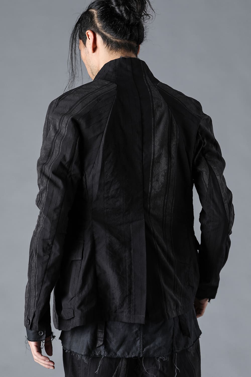 Crack Random Stripe Jacquard Jacket