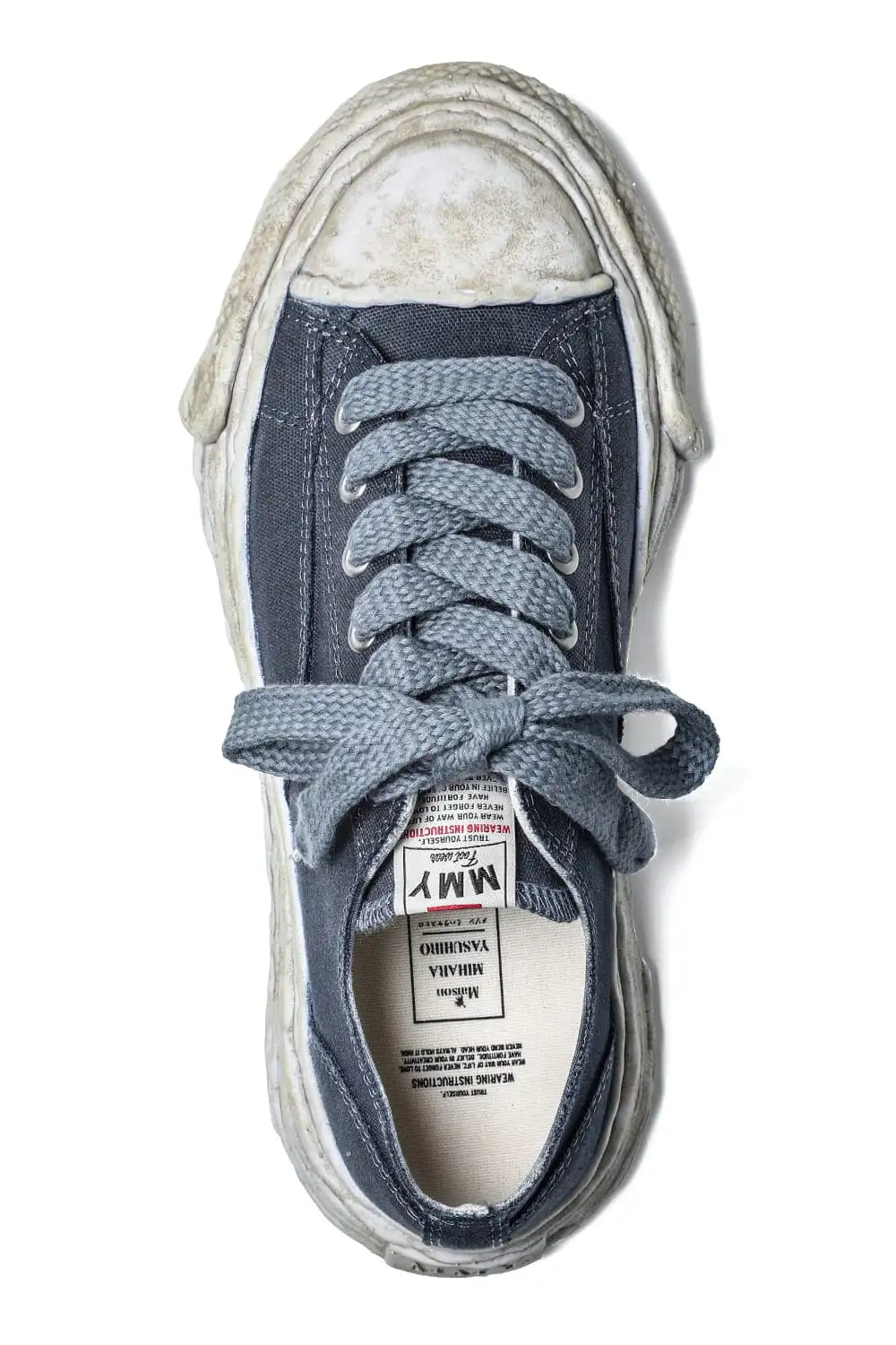 PETERSON 23 canvas garment dye Low-Top sneakers Black