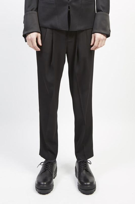 Dry georgette stretch tuck pants