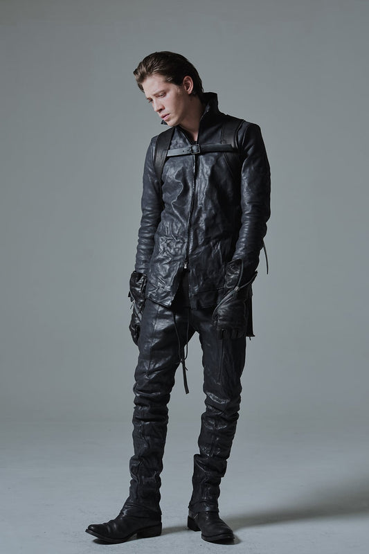 Horse leather High neck jacket - ST105-0059A