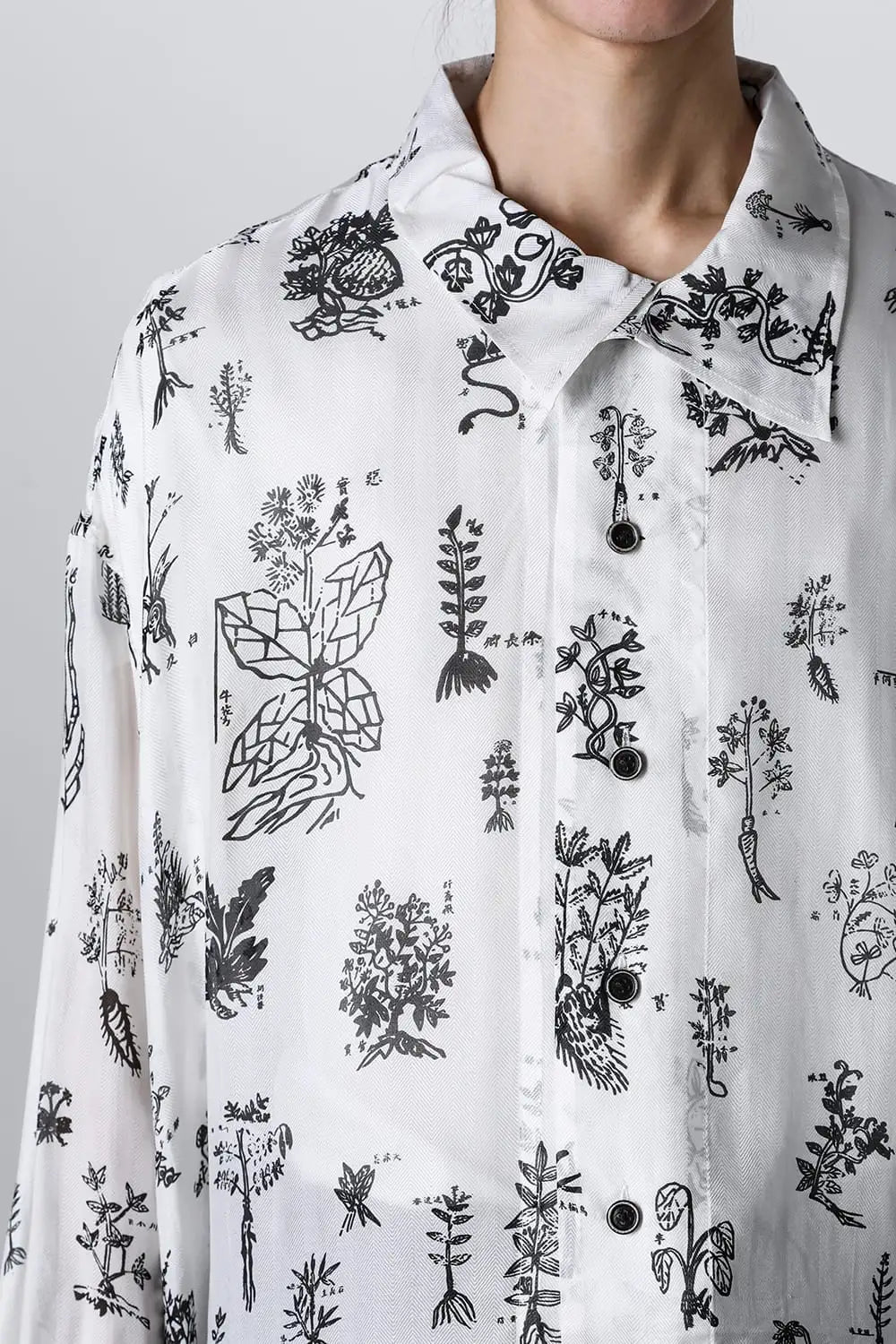 Chinese Medicine Print LS Shirt