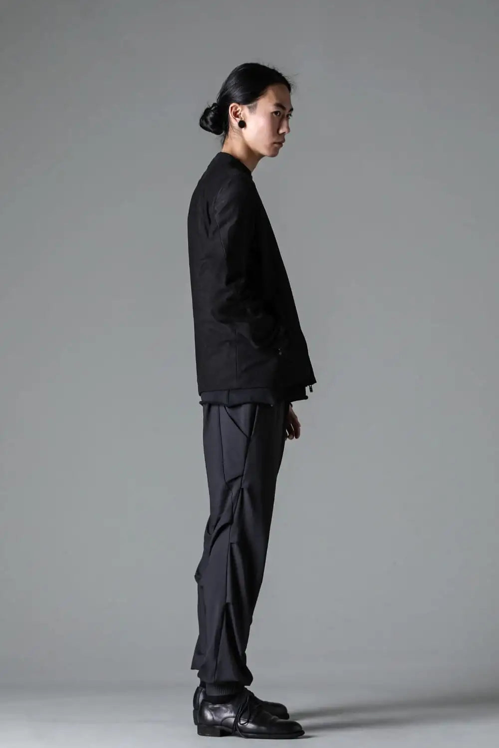 Jacket soft nubuck cow leather Black