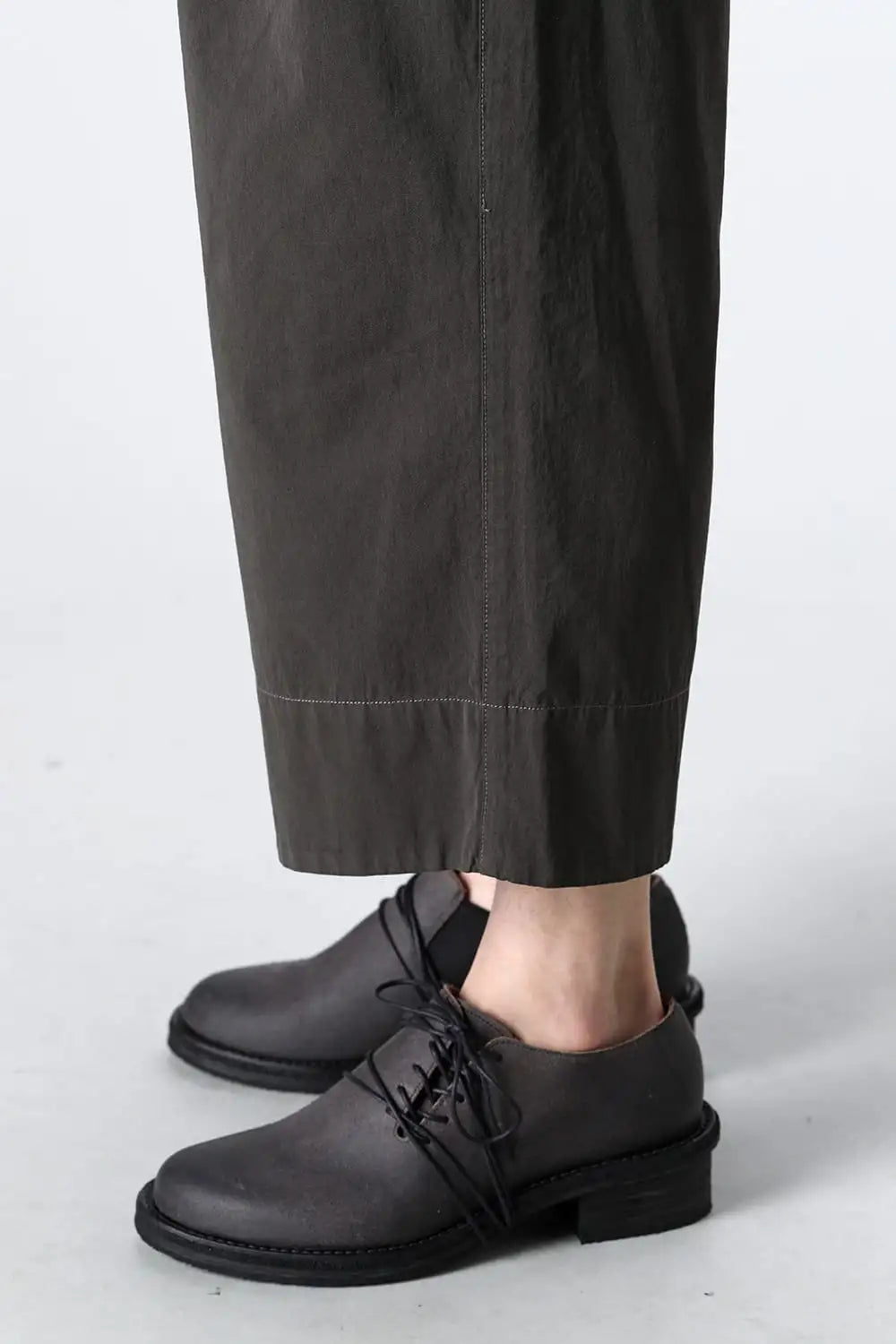 Dry Cotton Wide-Cropped Pants  Olive Drab