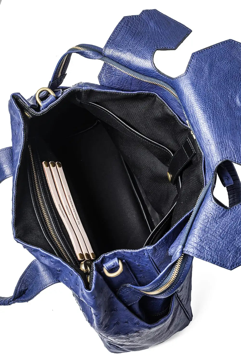 key hole BOSTON Ostrch Blue