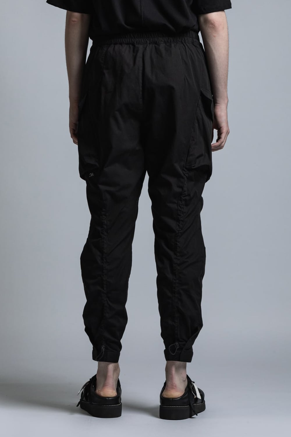 CORDURA NYLON COTTON Water Repellent Pull-Up Side Pocket Pants Black