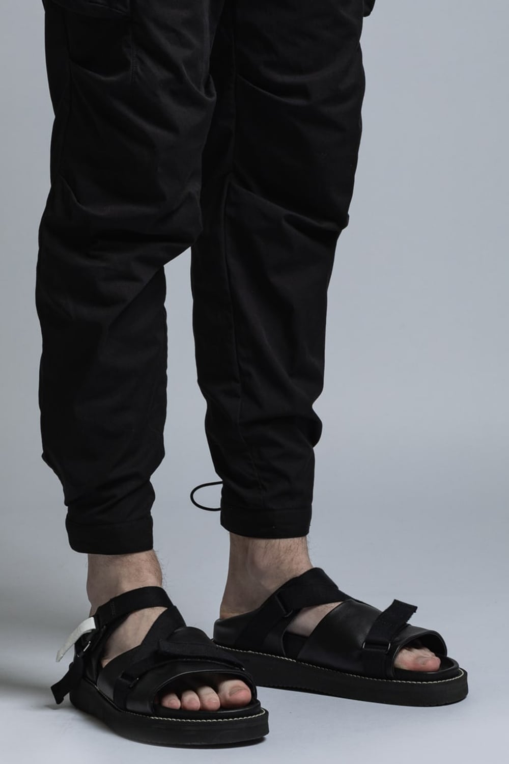 CORDURA NYLON COTTON Water Repellent Pull-Up Side Pocket Pants Black