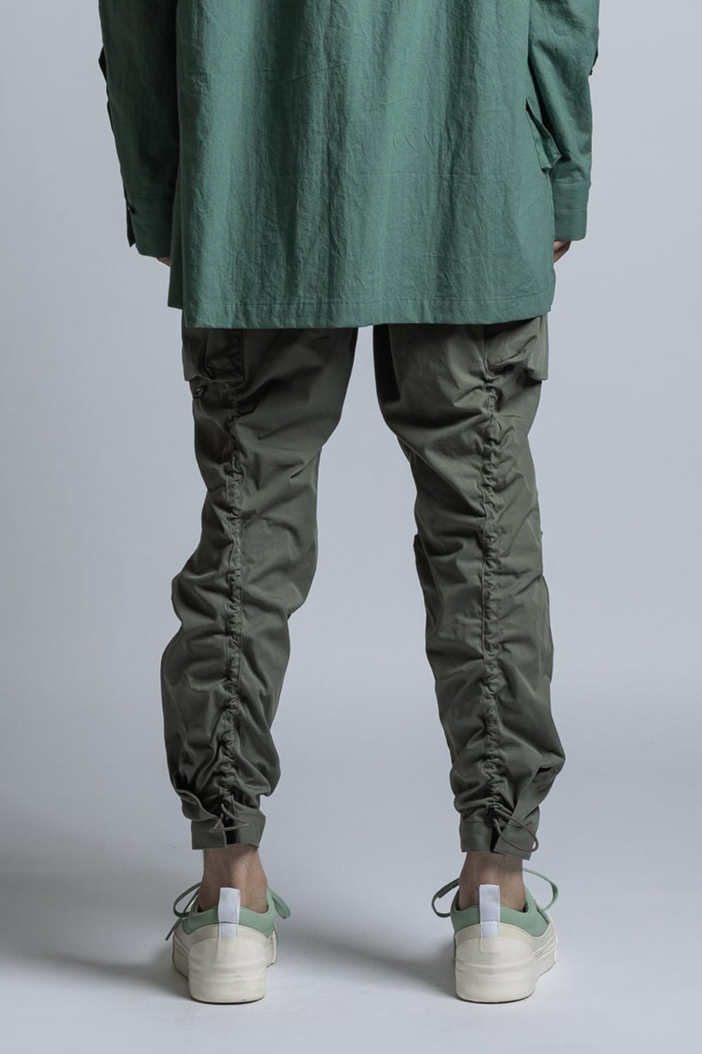 CORDURA NYLON COTTON Water Repellent Pull-Up Side Pocket Pants Sage Green