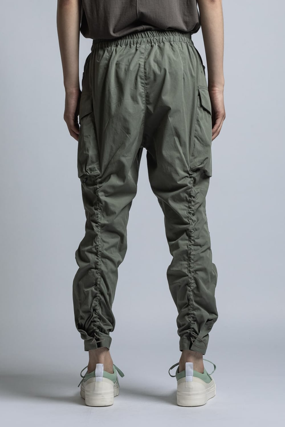 CORDURA NYLON COTTON Water Repellent Pull-Up Side Pocket Pants Sage Green