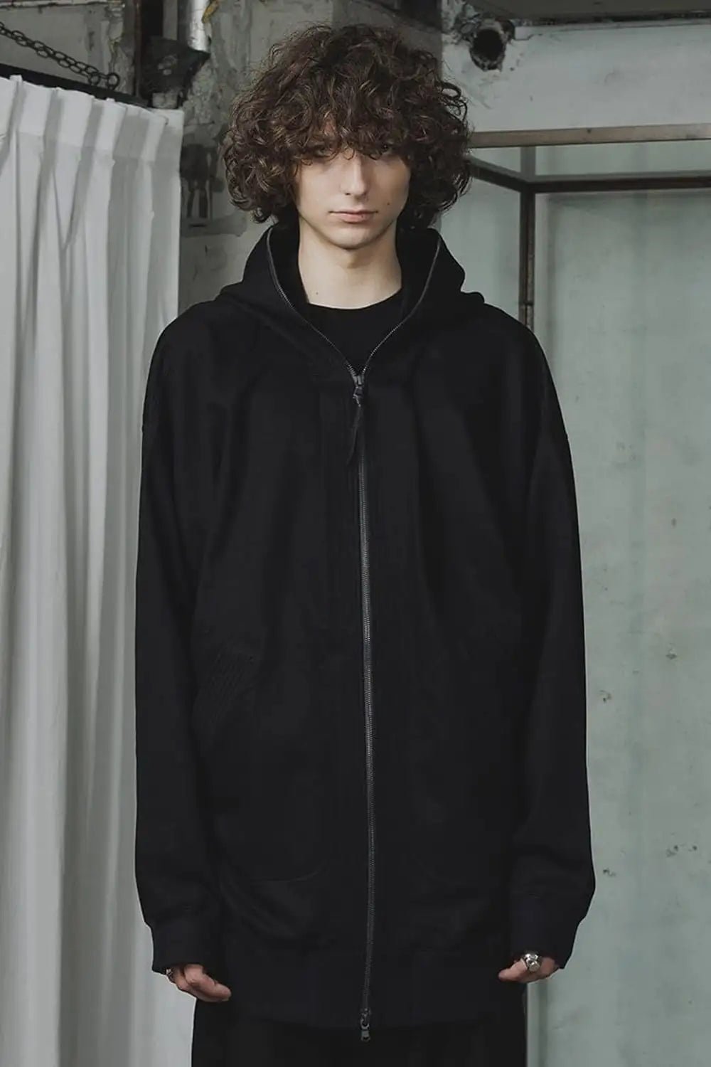 Sweat Long Hoodie Black