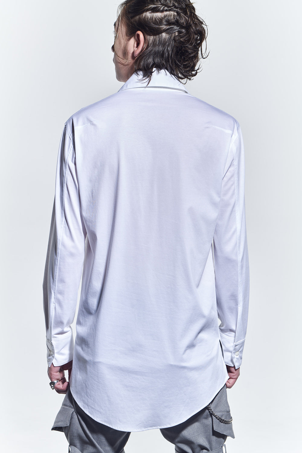 Lace Up Shirts White