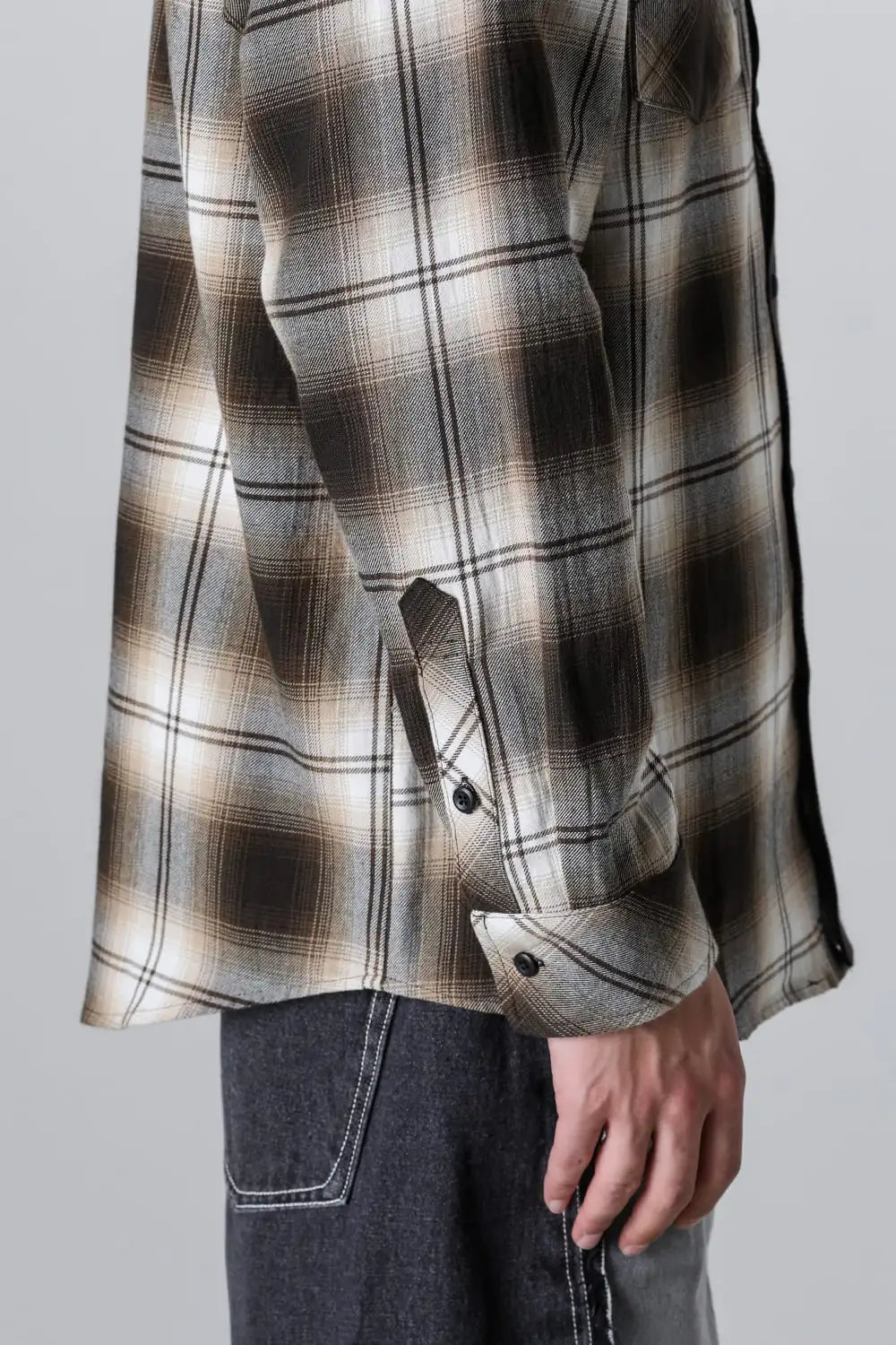 ドッキングシャツ ブラウン