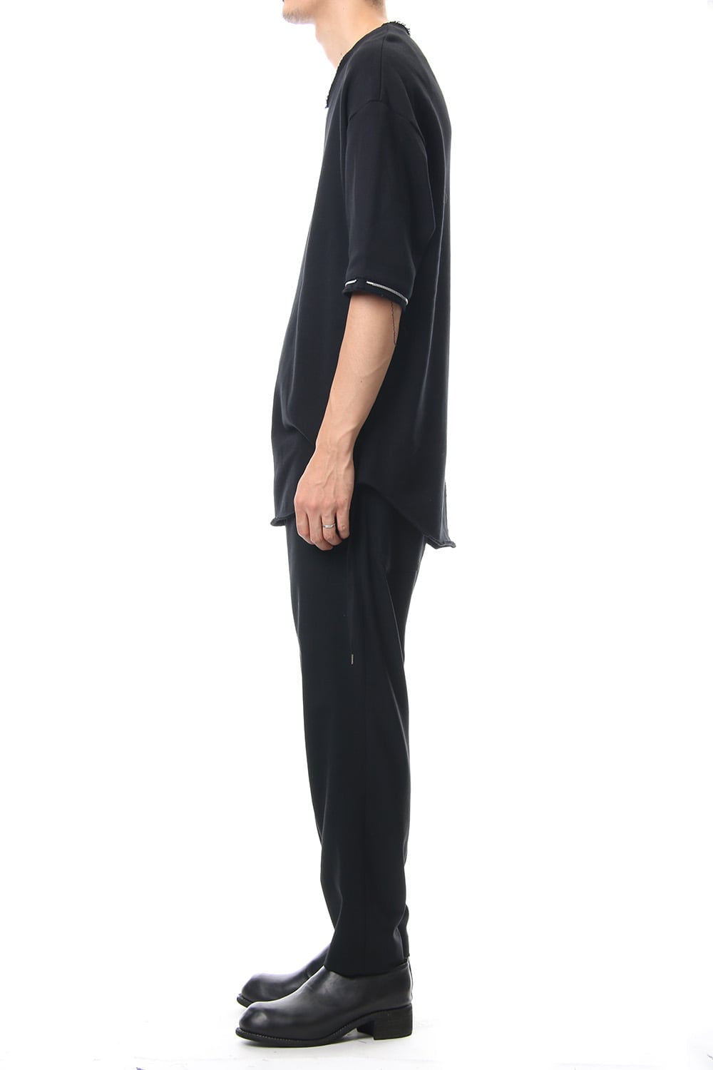 Removable Sleeves Pullover  - blkblk