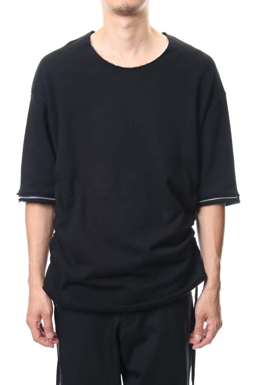 Removable Sleeves Pullover  - blkblk