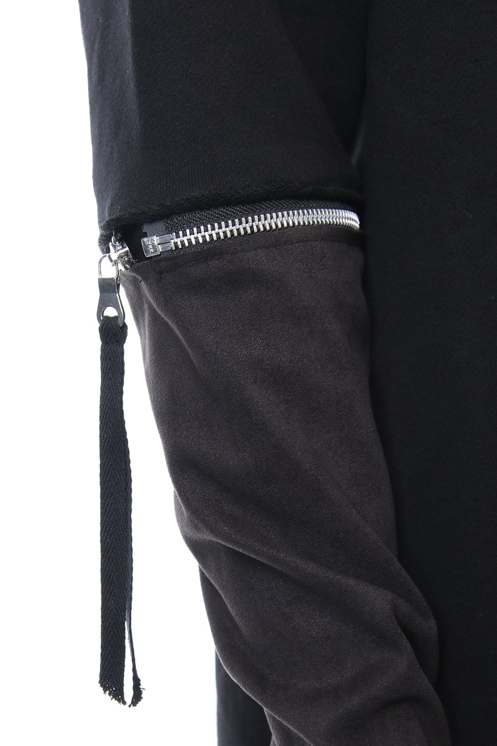 Removable Sleeves Pullover  - blk/flblk