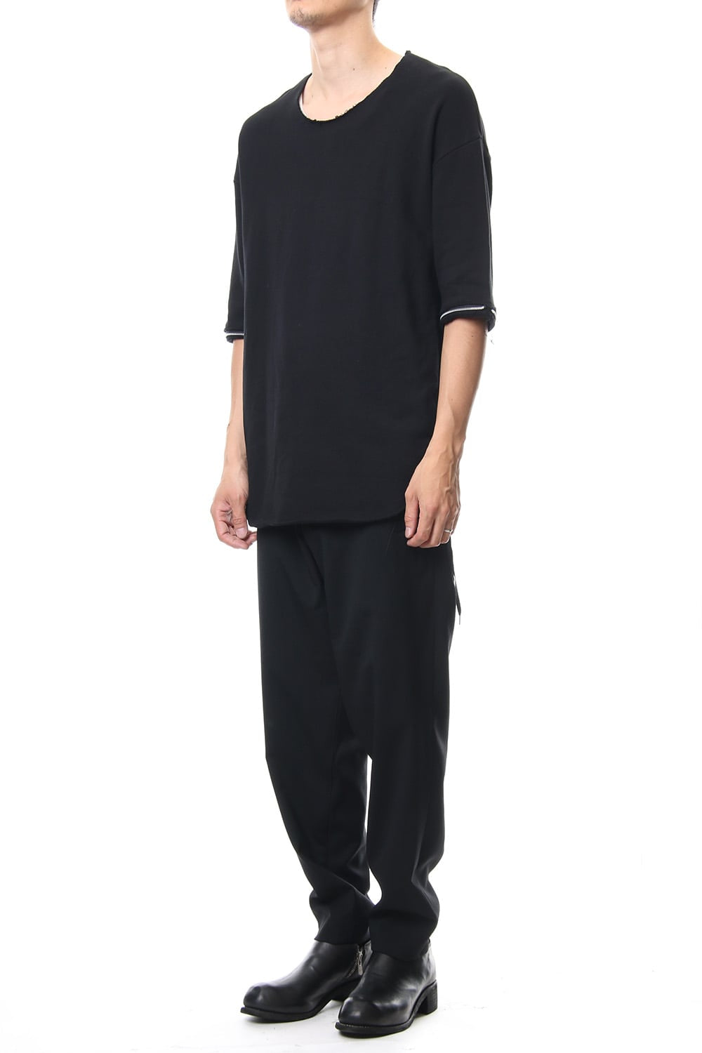 Removable Sleeves Pullover  - blk/flblk