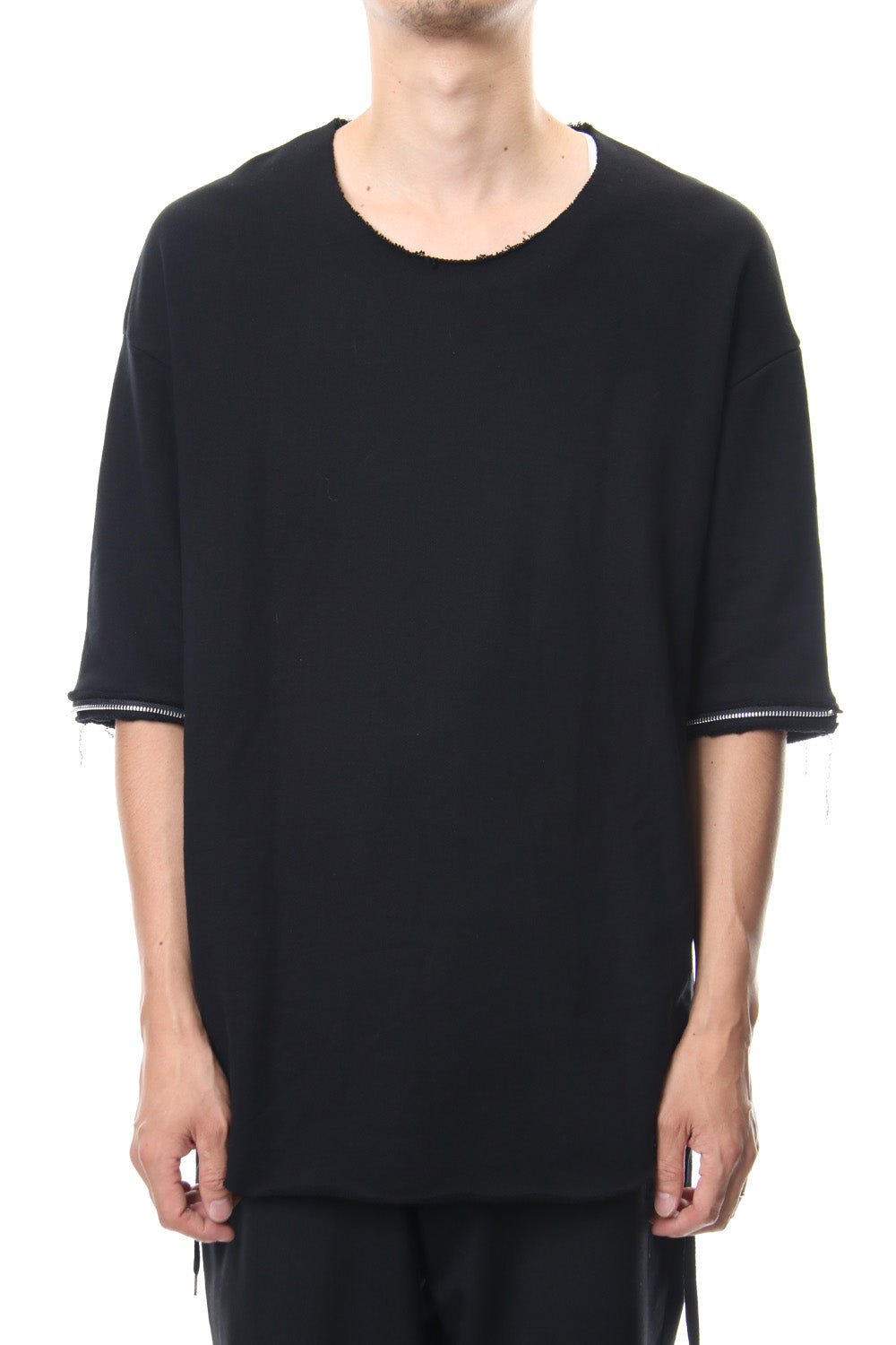 Removable Sleeves Pullover  - blk/flblk