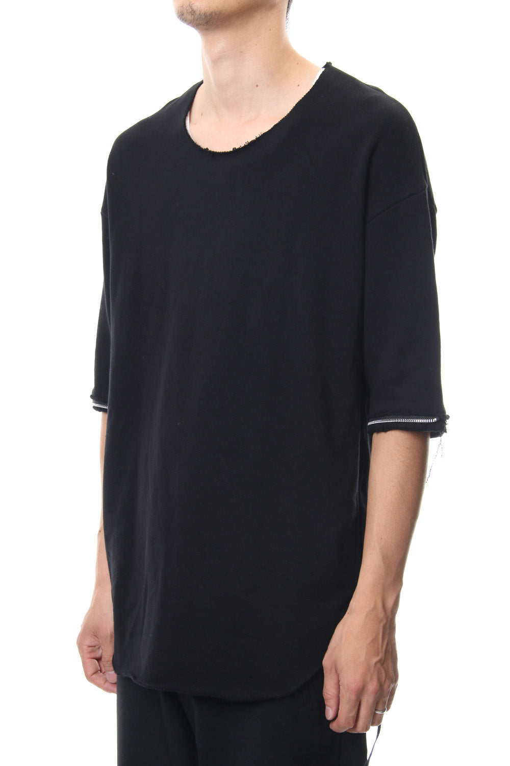 Removable Sleeves Pullover  - blk/flblk