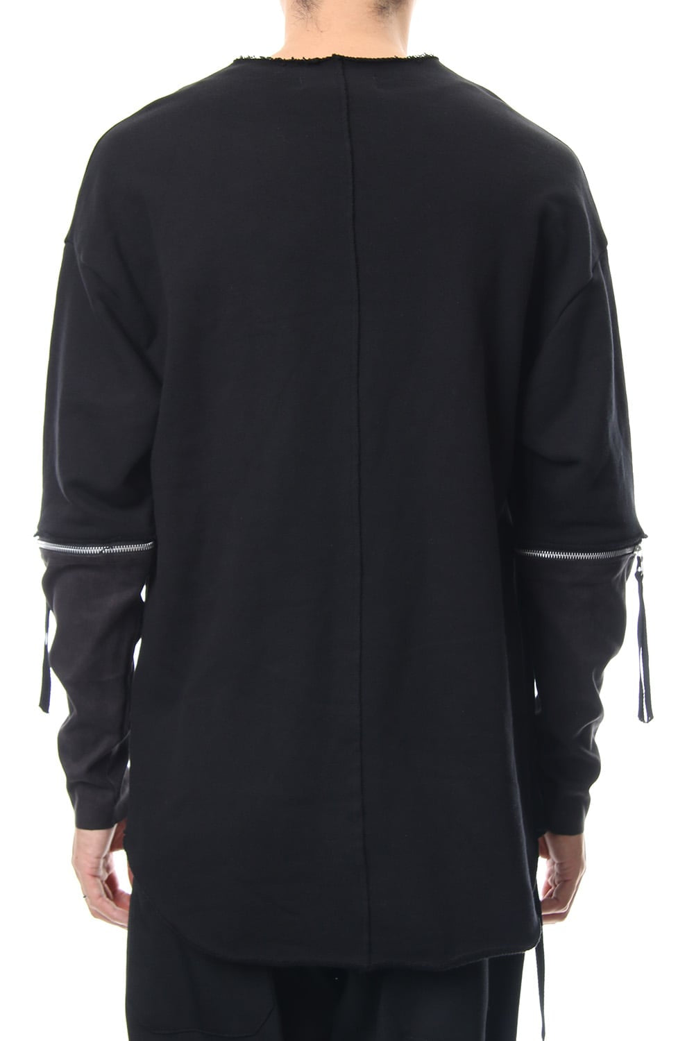 Removable Sleeves Pullover  - blk/flblk
