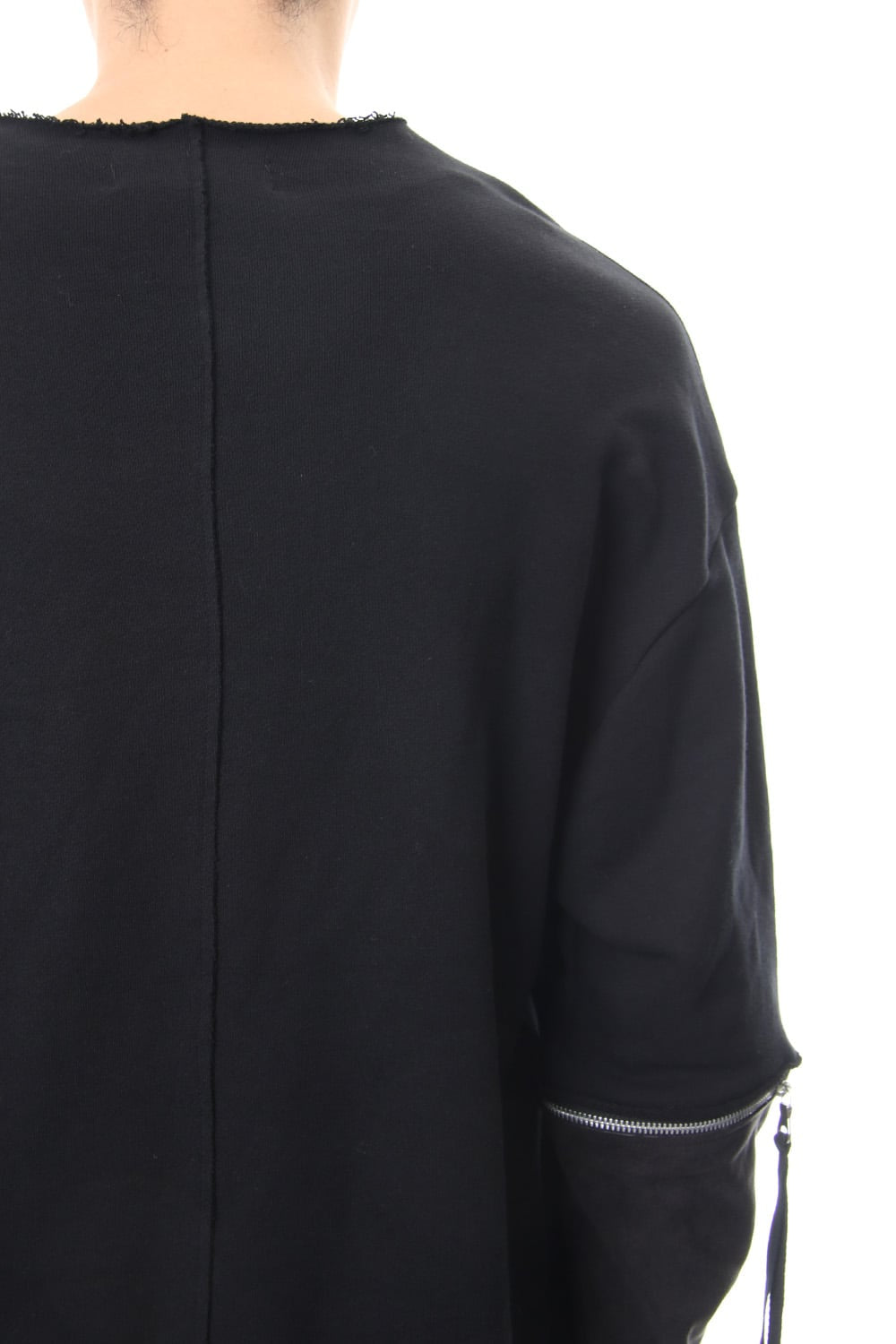 Removable Sleeves Pullover  - blk/flblk