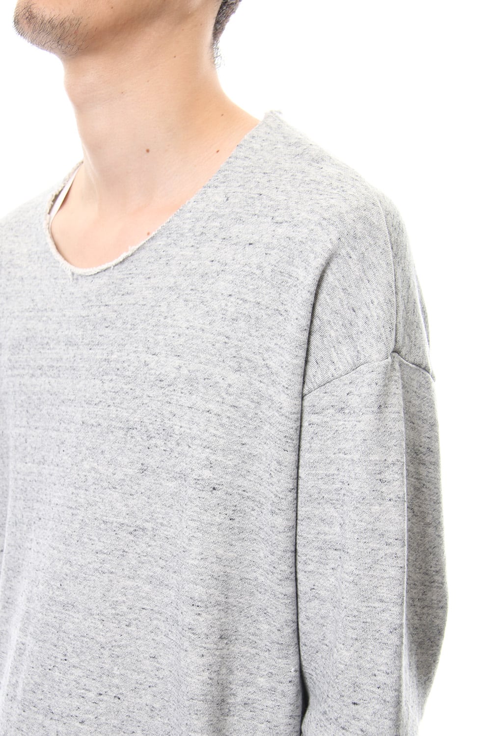 Removable Sleeves Pullover  - snowgray