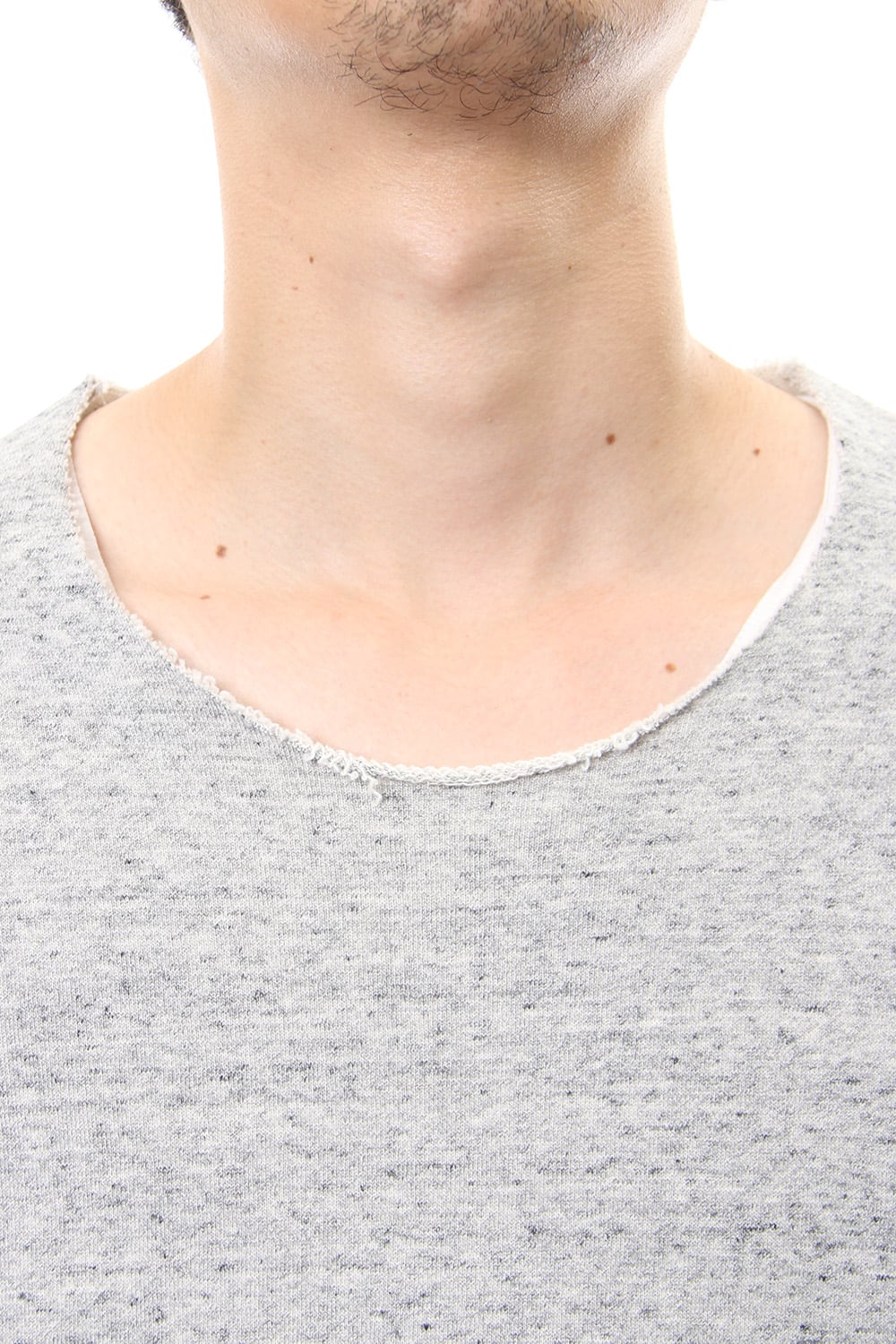 Removable Sleeves Pullover  - snowgray