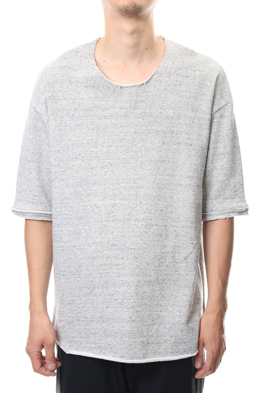 Removable Sleeves Pullover  - snowgray