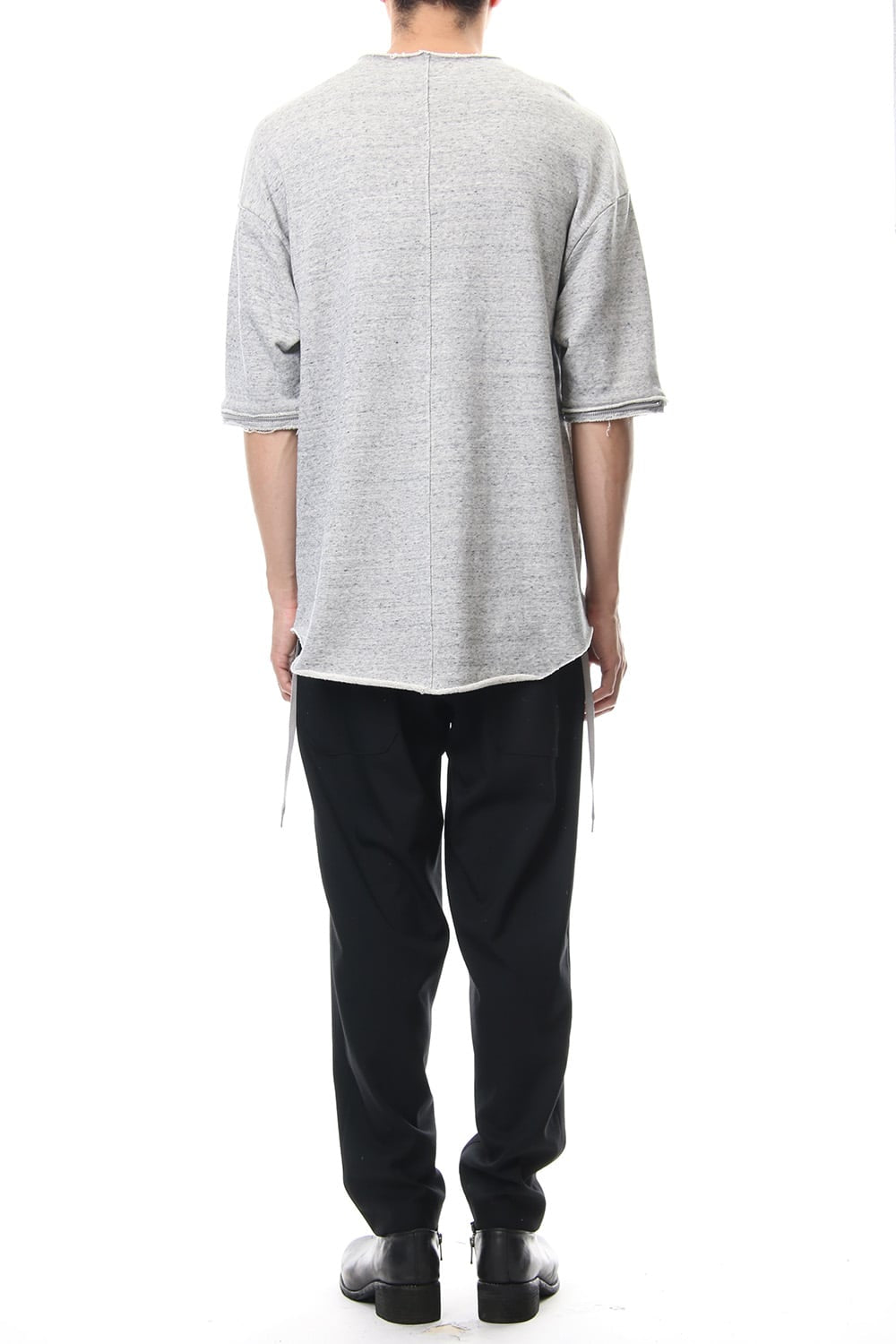 Removable Sleeves Pullover  - snowgray