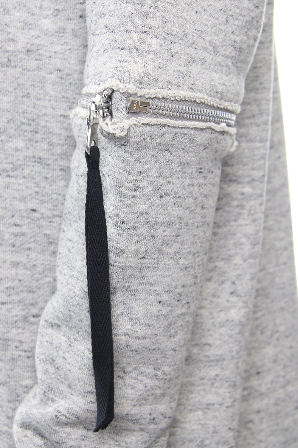 Removable Sleeves Pullover  - snowgray