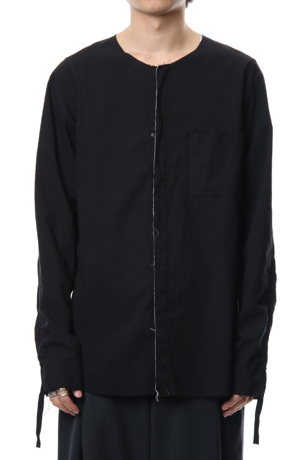 No color ribbon shirts Black