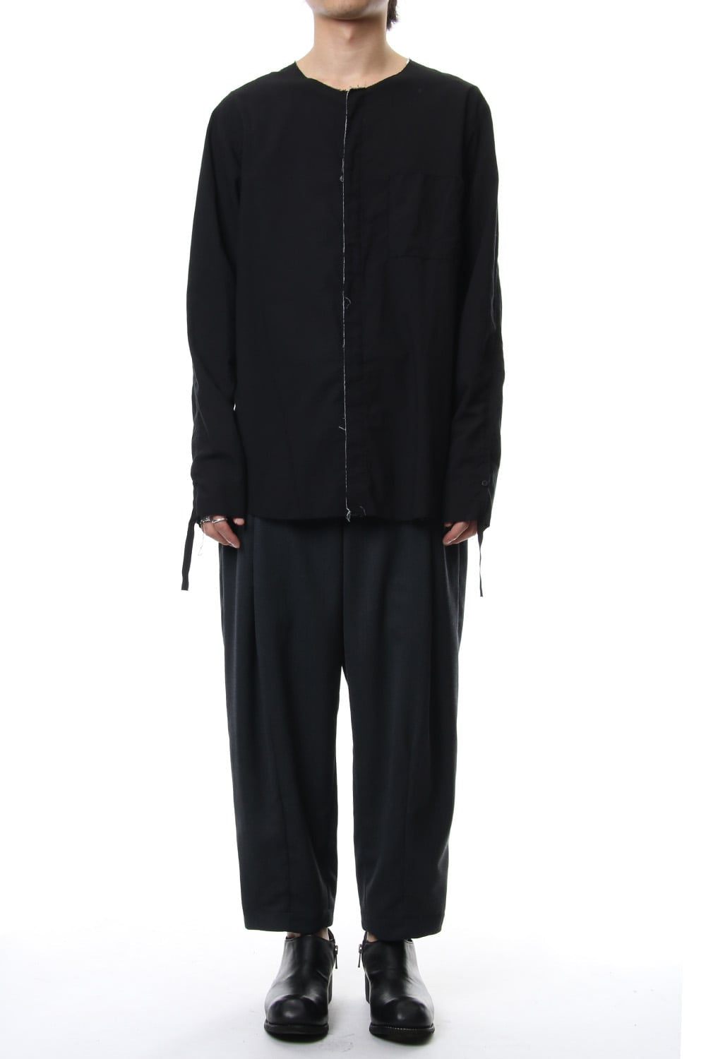 No color ribbon shirts Black