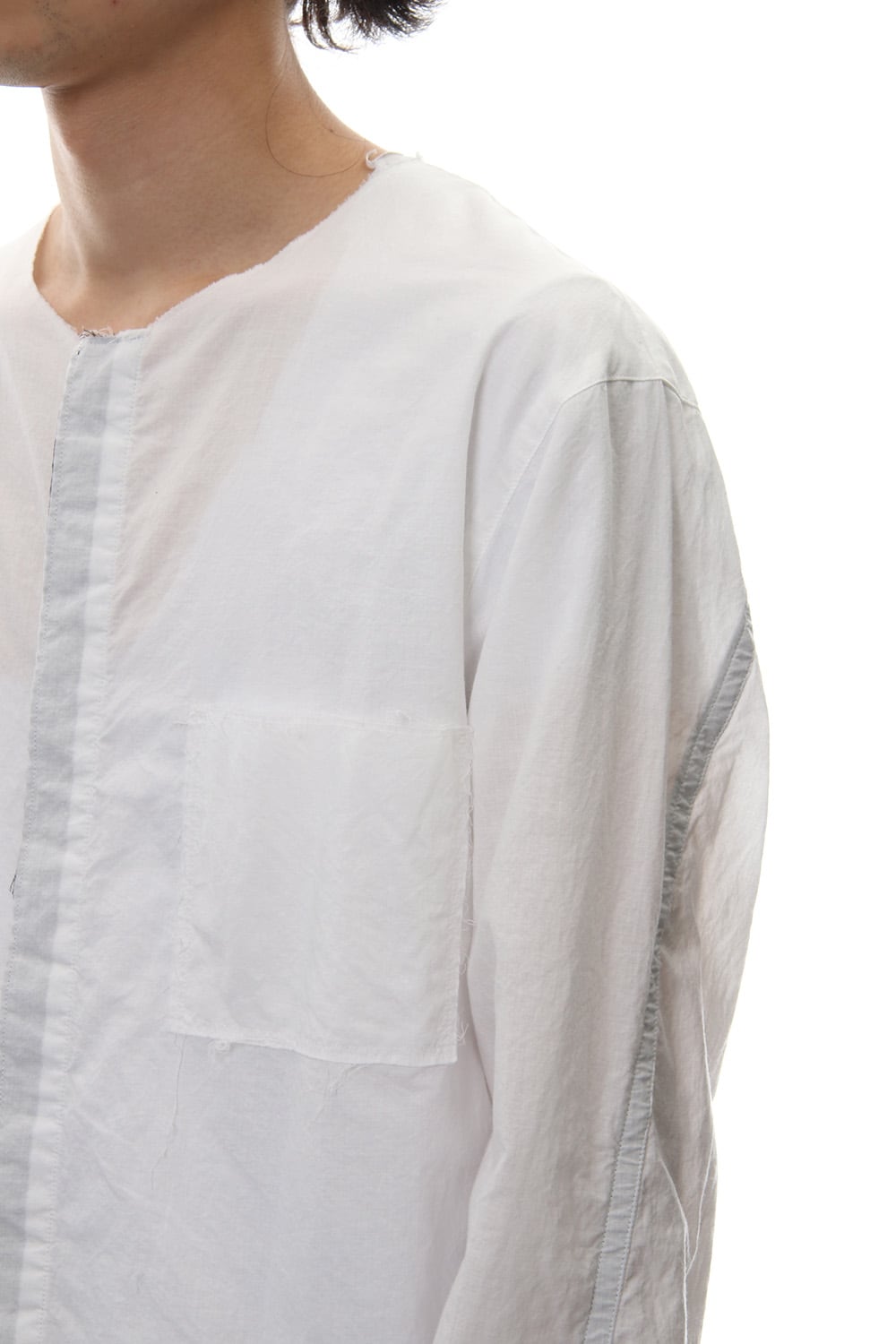 No color ribbon shirts - White