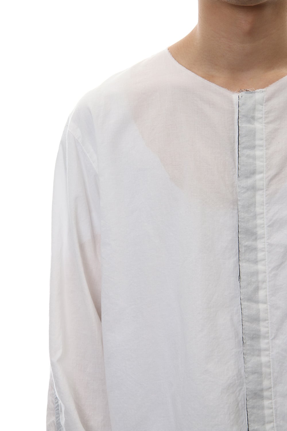 No color ribbon shirts - White