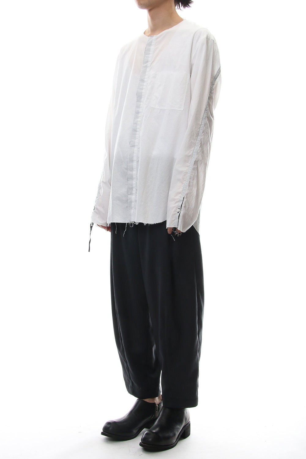 No color ribbon shirts - White