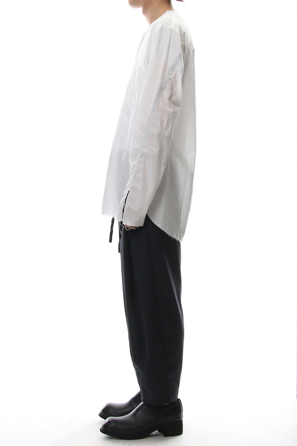 No color ribbon shirts - White