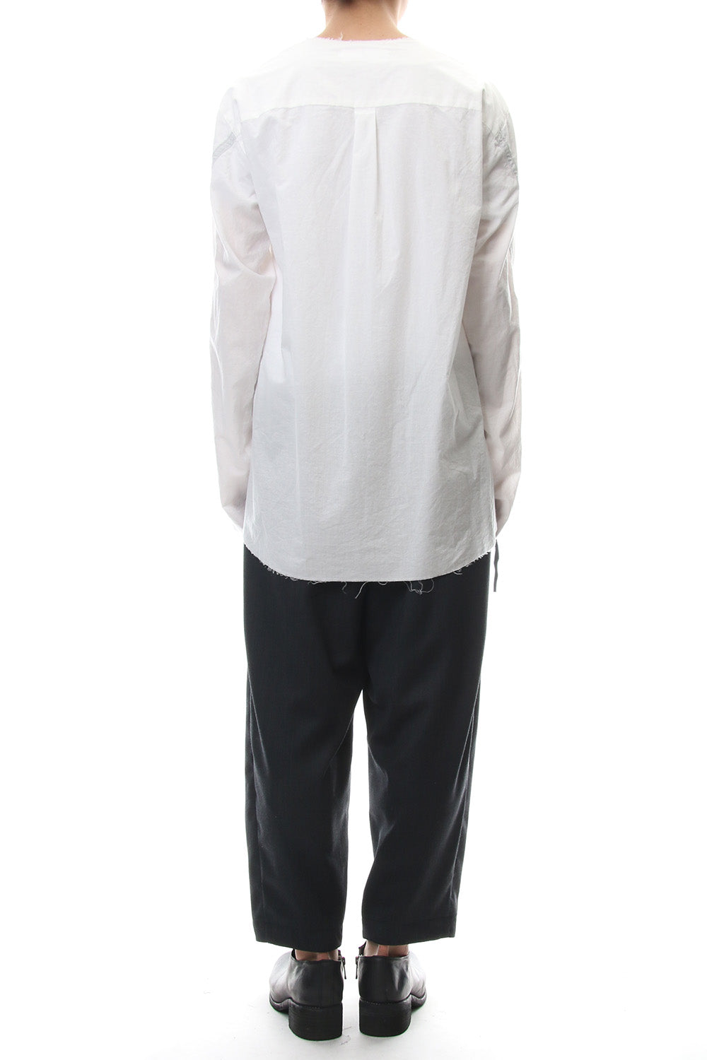 No color ribbon shirts - White