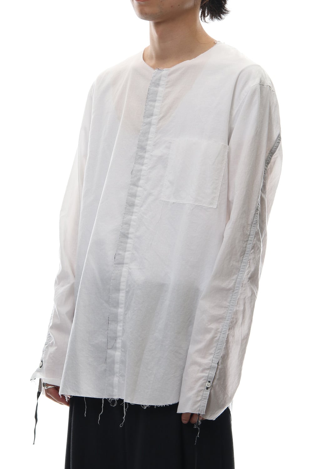 No color ribbon shirts - White