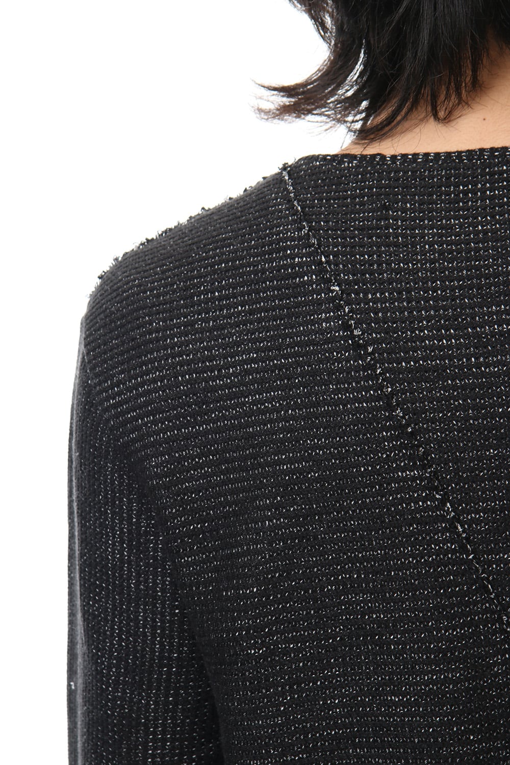 Layered Slash Knit - BLK/BLK