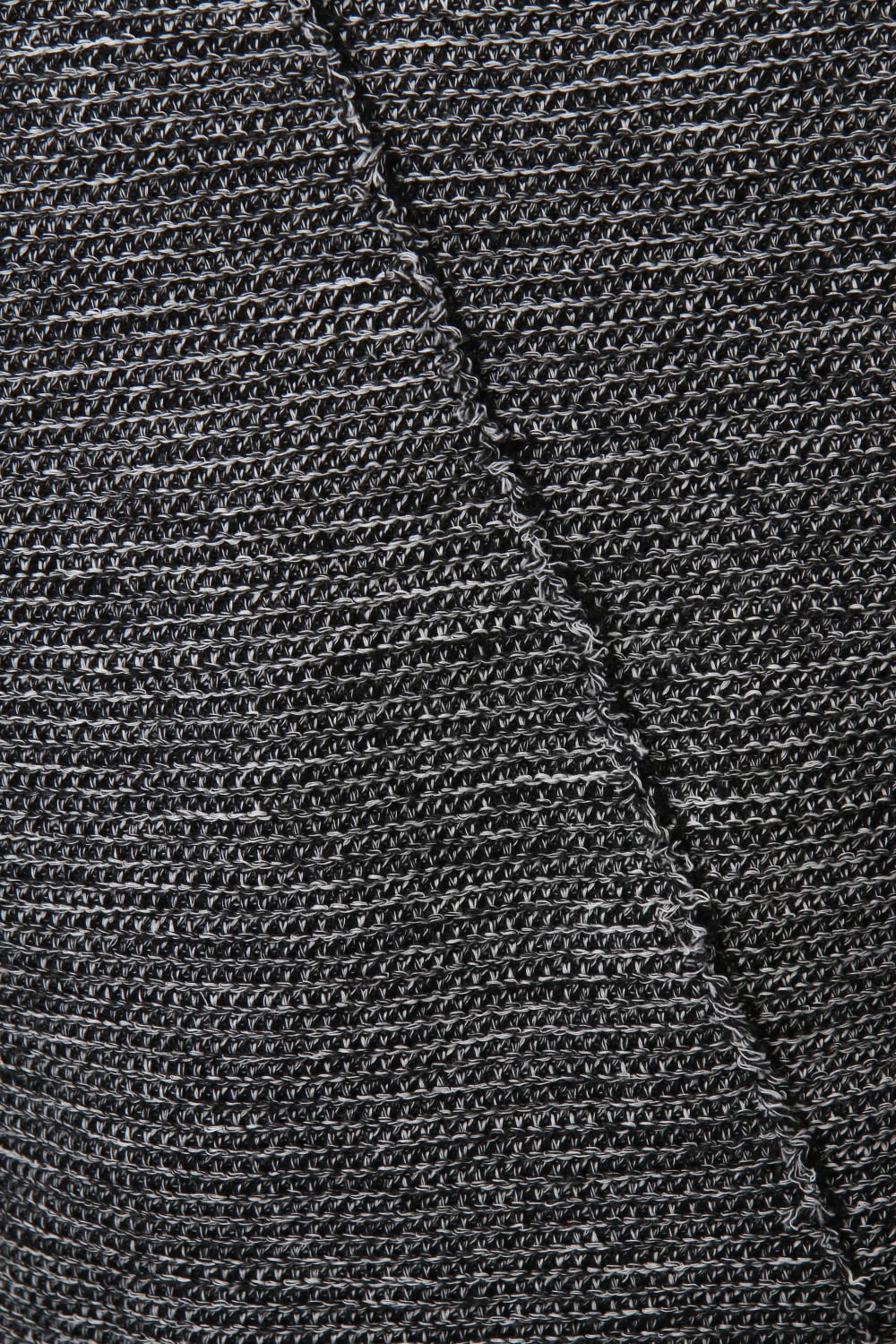 Layered Slash Knit - MIX/BLK