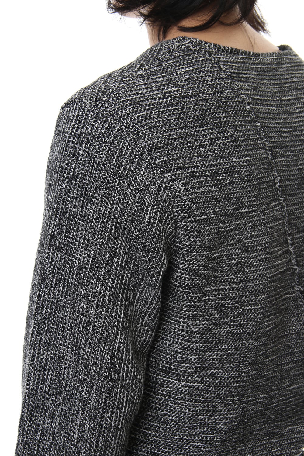 Layered Slash Knit - MIX/BLK