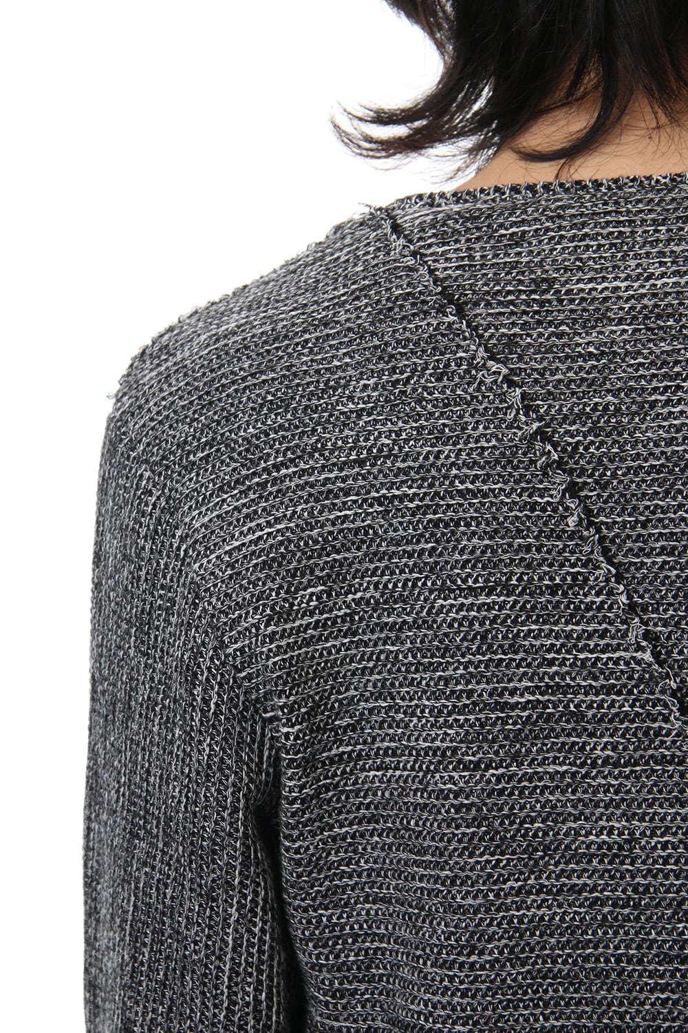 Layered Slash Knit - MIX/WHT