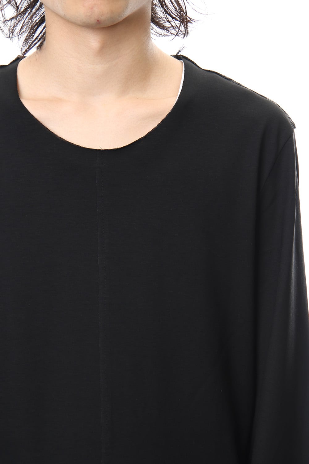 Layered Cutsew L/S - black