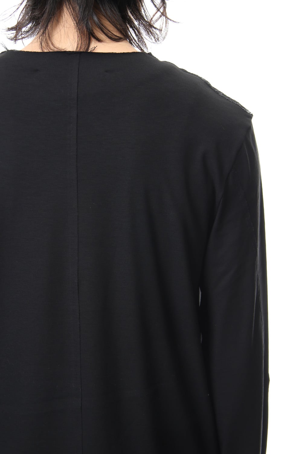 Layered Cutsew L/S - black