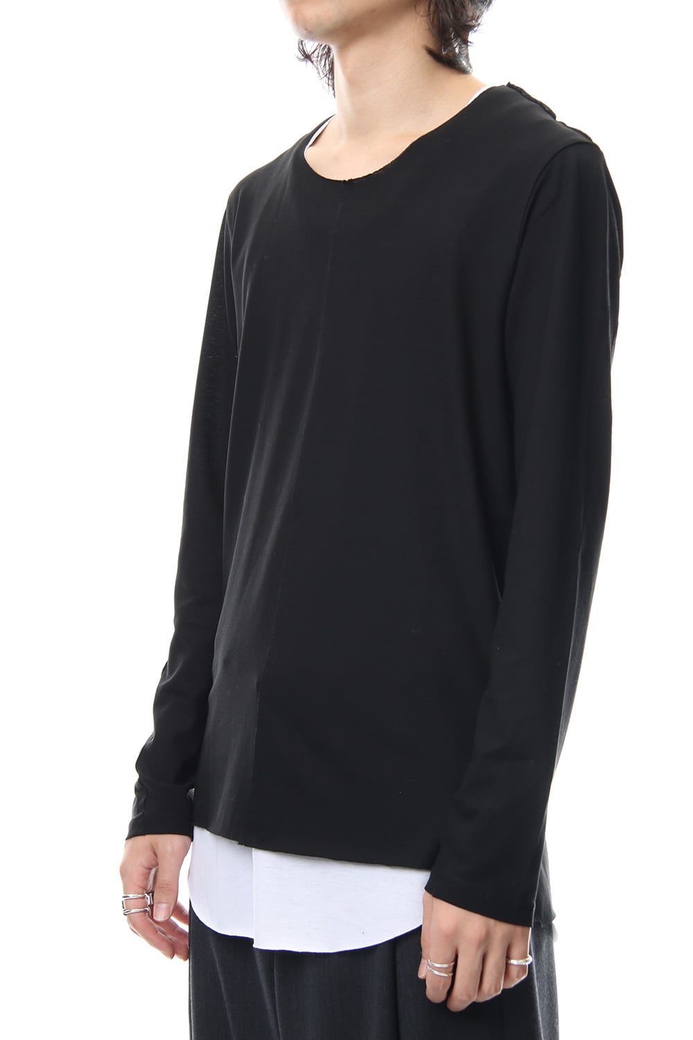 Layered Cutsew 3RD - BLK/WHT