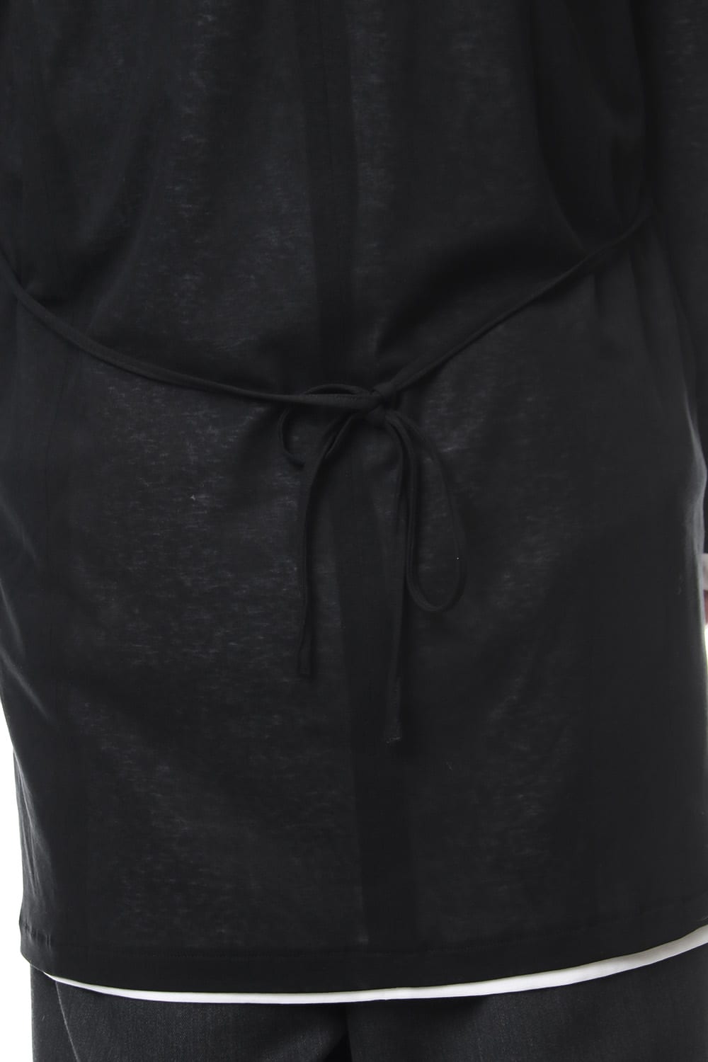 Layered Long Cardigan - blk/wht