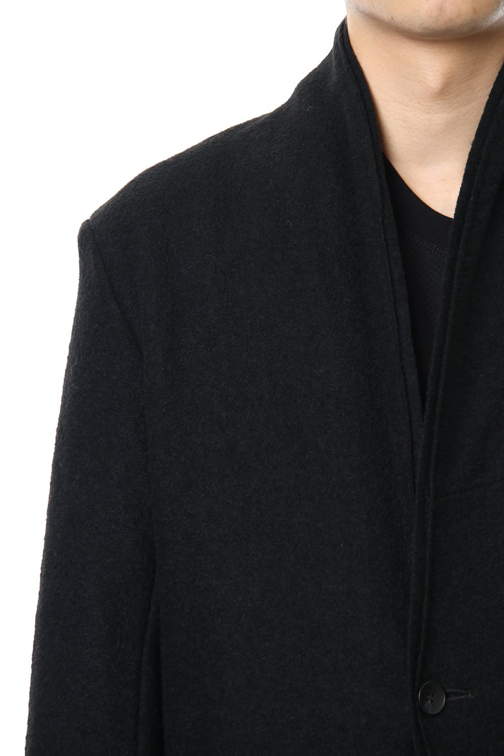 2way Collar Coat - blk