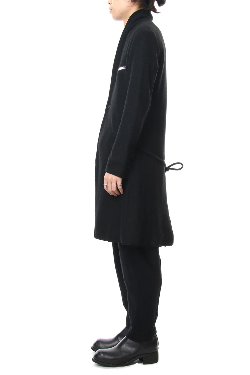 2way Collar Coat - blk