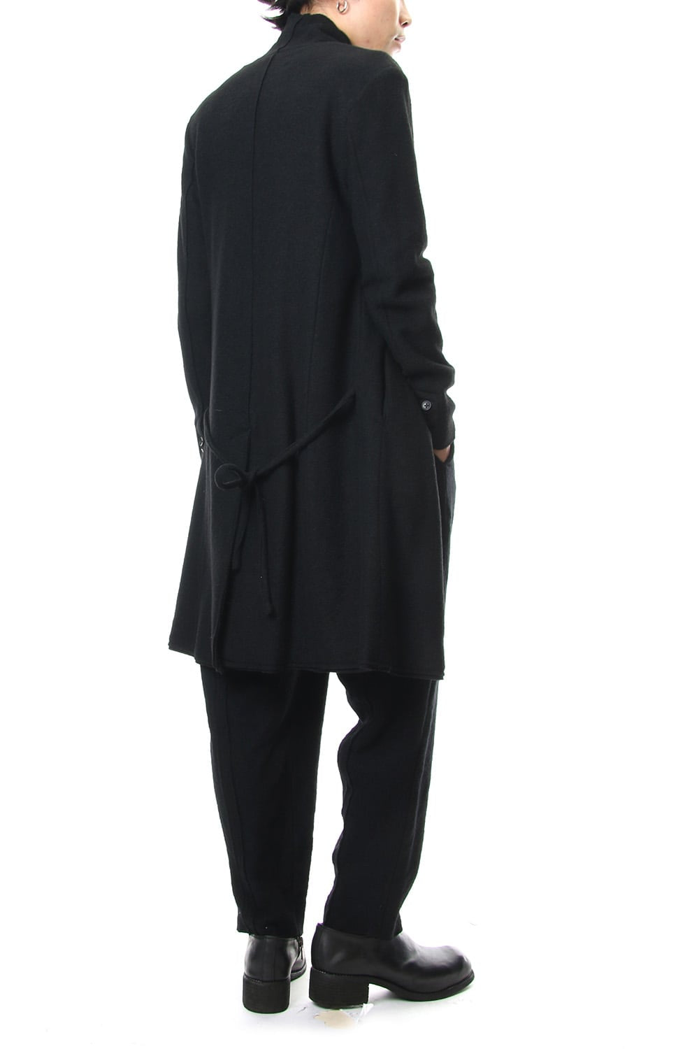 2way Collar Coat - blk